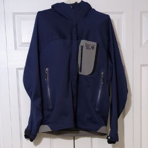 Mountain Hardwear Hooded Men's Navy Jacket Gore Windstopper